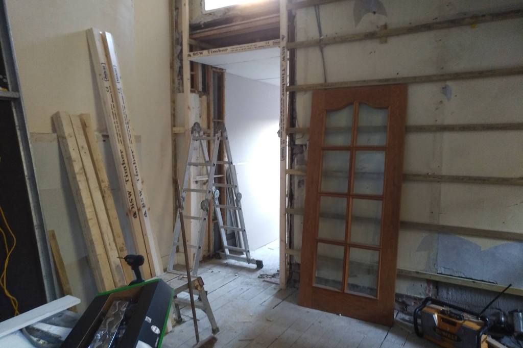 residential house being modernised