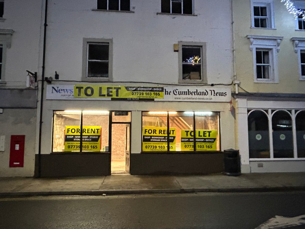 shop for rent in Wigton, Cumbria