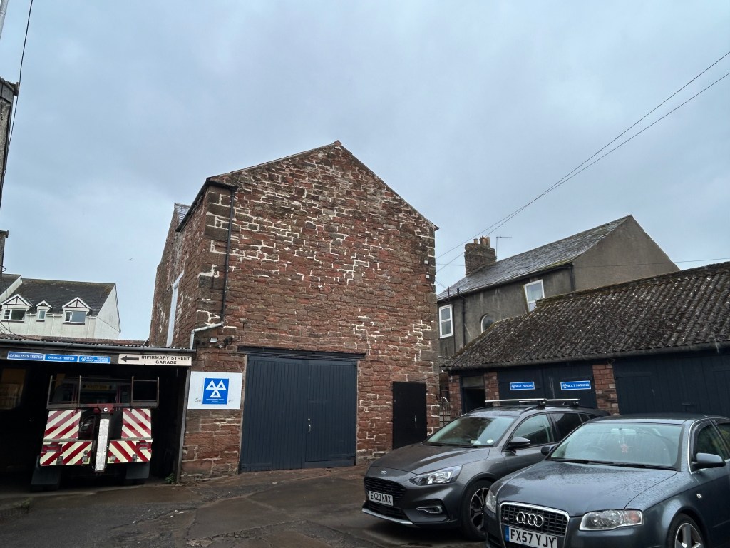 the outside of a mechanics garage premises